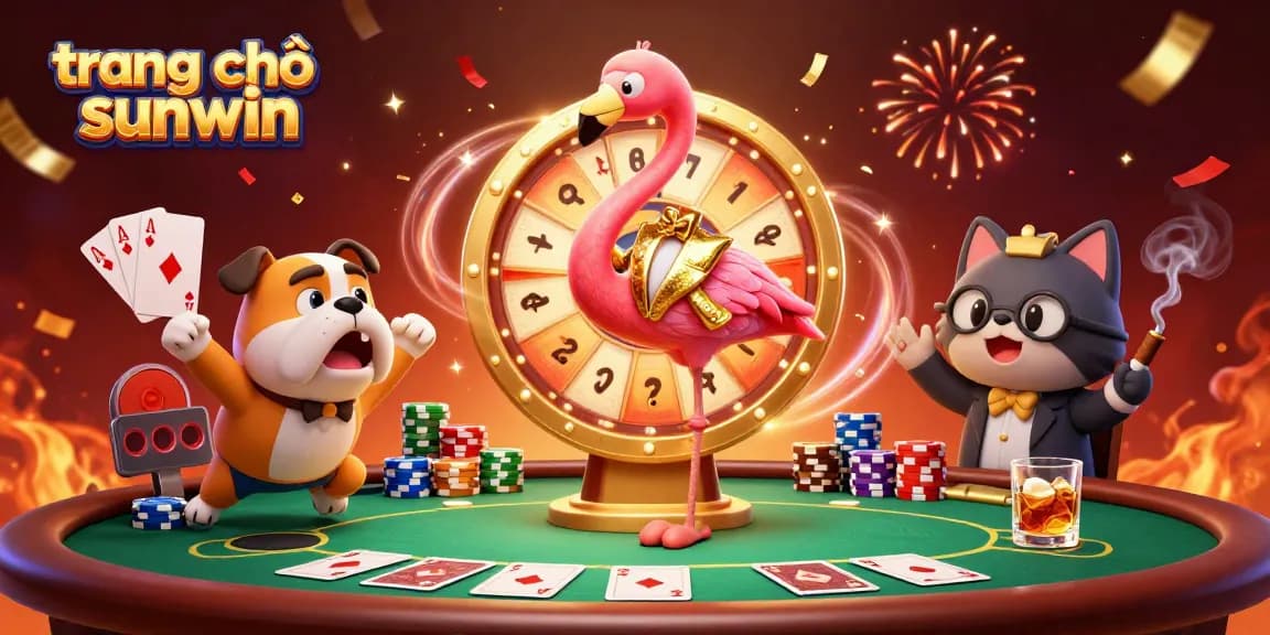 Experience the excitement of gaming at trang chủ sunwin with vibrant casino elements and engaging characters.