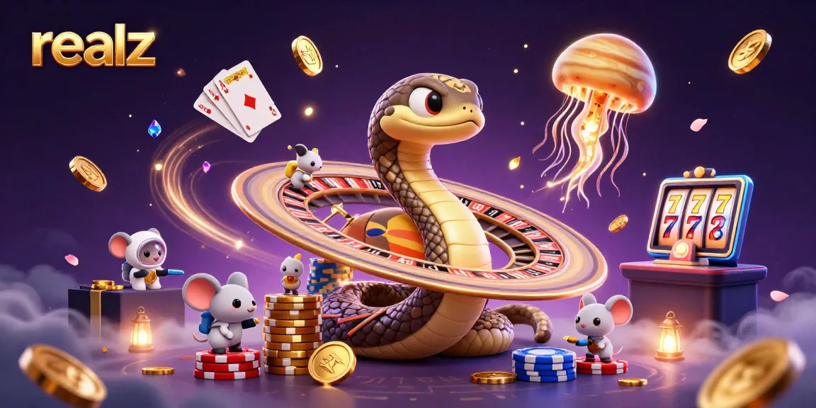 Experience thrilling bets with realz at a cosmic roulette featuring playful astronaut mice.