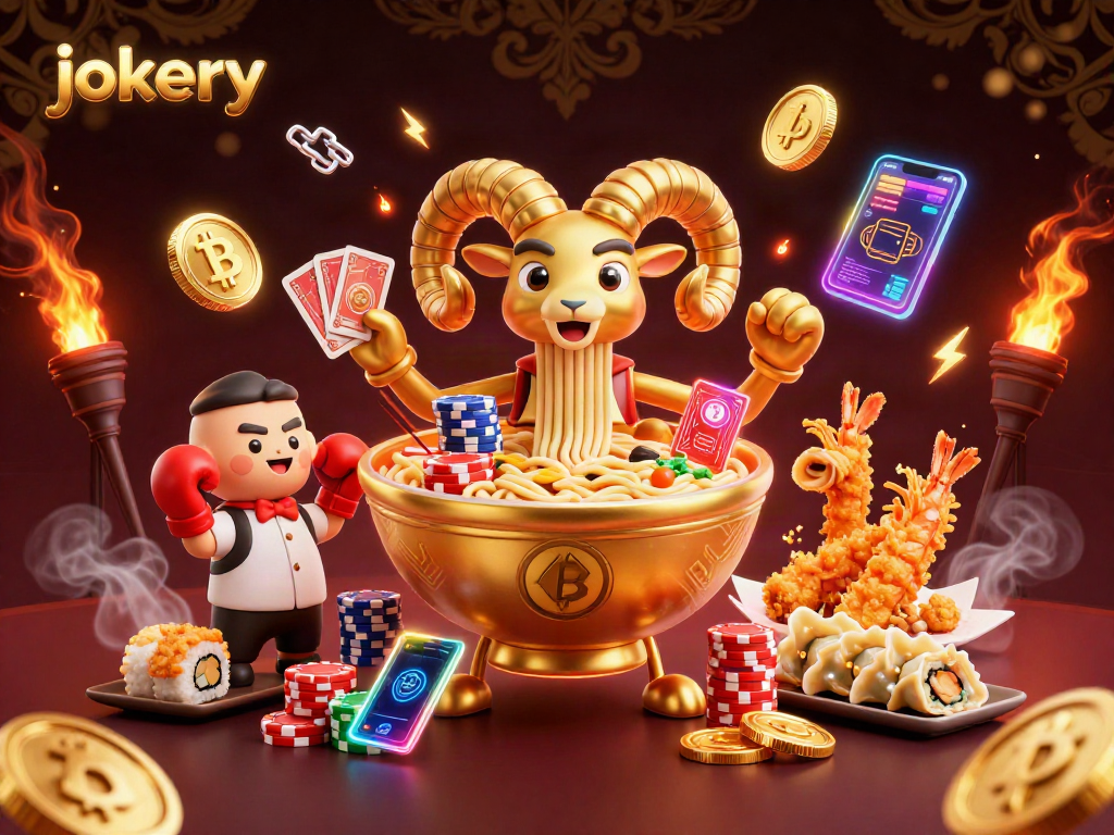 Experience jokery excitement with dynamic 3D casino characters and vibrant crypto elements.
